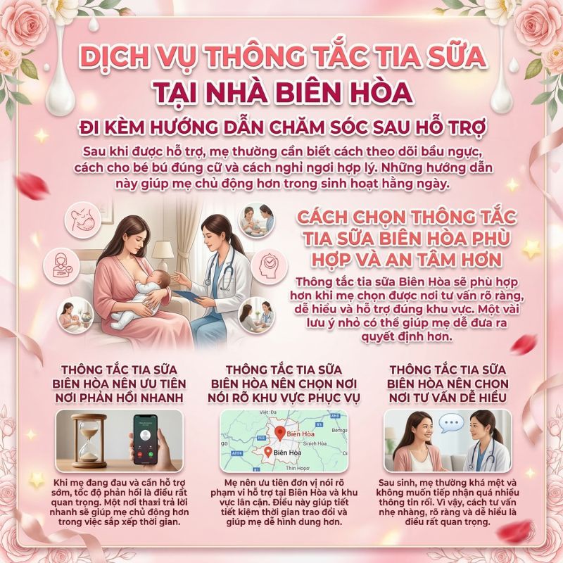 Dịch vụ thông tắc tia sữa tại nhà Biên Hòa Đồng Nai